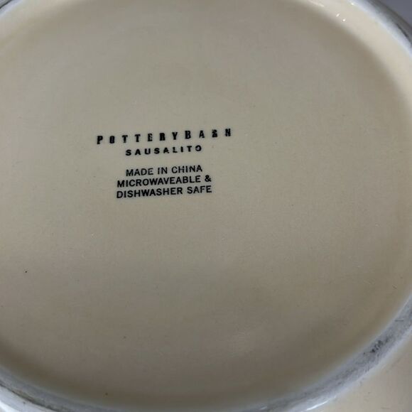 Potterybarn Sausalito Serving Bowl 10 In Round 4 In Tall Cream Country Cooking - Picture 4 of 5